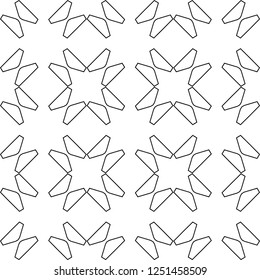 Geometric ornamental vector pattern. Seamless design.