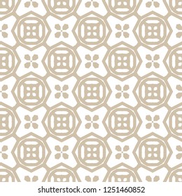 Geometric ornamental vector pattern. Seamless design.