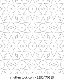 Geometric ornamental vector pattern. Seamless design.