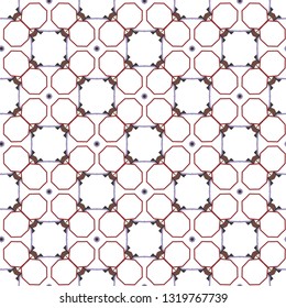 Geometric ornamental vector pattern. Seamless design.