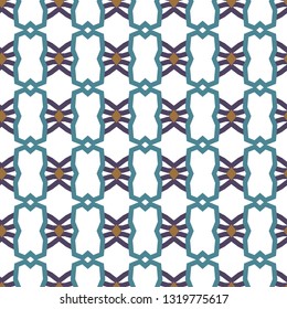 Geometric ornamental vector pattern. Seamless design.