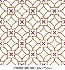 Geometric ornamental vector pattern. Seamless design.