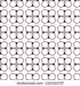 Geometric ornamental vector pattern. Seamless design.