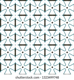 Geometric ornamental vector pattern. Seamless design.