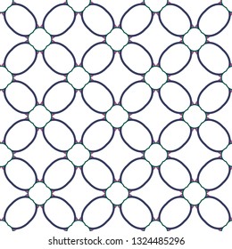 Geometric ornamental vector pattern. Seamless design.
