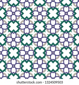 Geometric ornamental vector pattern. Seamless design.