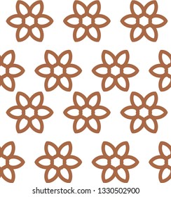 Geometric ornamental vector pattern. Seamless design.