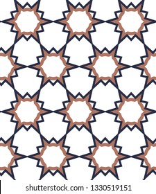 Geometric ornamental vector pattern. Seamless design.