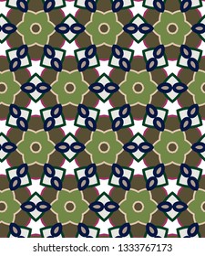 Geometric ornamental vector pattern. Seamless design.