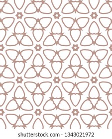 Geometric ornamental vector pattern. Seamless design.