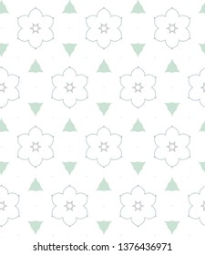 Geometric ornamental vector pattern. Seamless design.