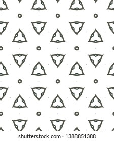 Geometric ornamental vector pattern. Seamless design.