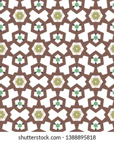 Geometric ornamental vector pattern. Seamless design.
