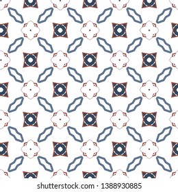 Geometric ornamental vector pattern. Seamless design.