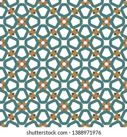 Geometric ornamental vector pattern. Seamless design.