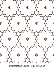 Geometric ornamental vector pattern. Seamless design.