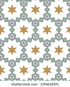 Geometric ornamental vector pattern. Seamless design.