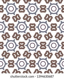 Geometric ornamental vector pattern. Seamless design.