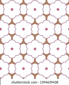 Geometric ornamental vector pattern. Seamless design.