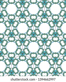Geometric ornamental vector pattern. Seamless design.