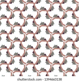 Geometric ornamental vector pattern. Seamless design.