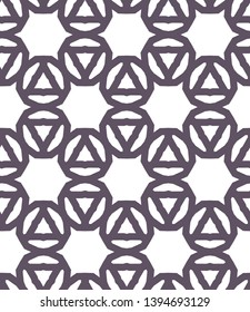 Geometric ornamental vector pattern. Seamless design.