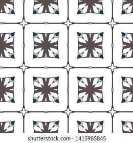 Geometric ornamental vector pattern. Seamless design.