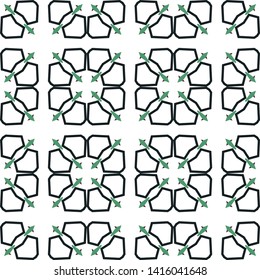 Geometric ornamental vector pattern. Seamless design.