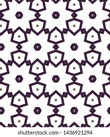 Geometric ornamental vector pattern. Seamless design texture.