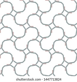 Geometric ornamental vector pattern. Seamless design texture.