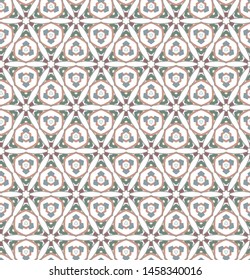 Geometric ornamental vector pattern. Seamless design texture.