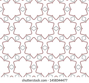 Geometric ornamental vector pattern. Seamless design texture.