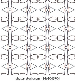 Geometric ornamental vector pattern. Seamless design texture.