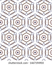 Geometric ornamental vector pattern. Seamless design texture.