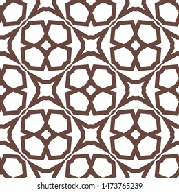 Geometric ornamental vector pattern. Seamless design texture.