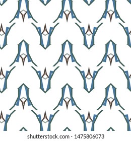 Geometric ornamental vector pattern. Seamless design texture.