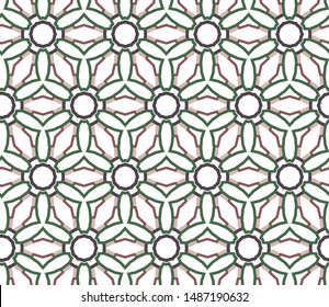 Geometric ornamental vector pattern. Seamless design texture.