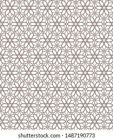 Geometric ornamental vector pattern. Seamless design texture.