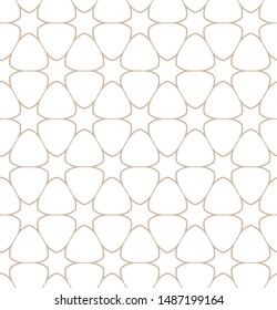 Geometric ornamental vector pattern. Seamless design texture.