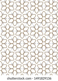 Geometric ornamental vector pattern. Seamless design texture.