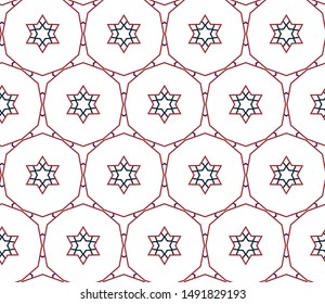 Geometric ornamental vector pattern. Seamless design texture.