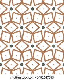 Geometric ornamental vector pattern. Seamless design texture.