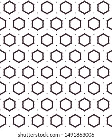 Geometric ornamental vector pattern. Seamless design texture.