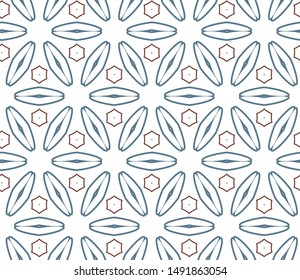 Geometric ornamental vector pattern. Seamless design texture.