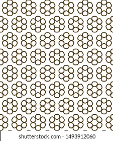Geometric ornamental vector pattern. Seamless design texture.