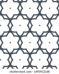 Geometric ornamental vector pattern. Seamless design texture.