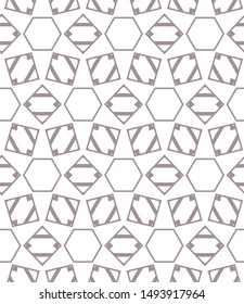 Geometric ornamental vector pattern. Seamless design texture.