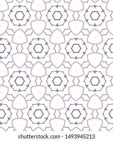 Geometric ornamental vector pattern. Seamless design texture.
