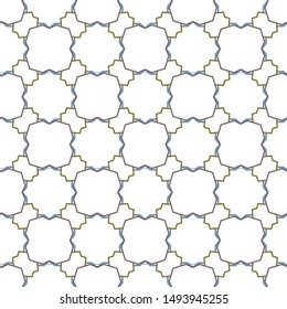 Geometric ornamental vector pattern. Seamless design texture.