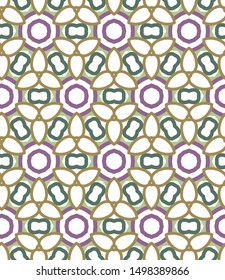 Geometric ornamental vector pattern. Seamless design texture.